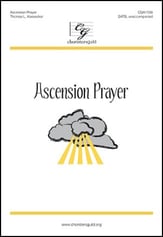 Ascension Prayer SATB choral sheet music cover